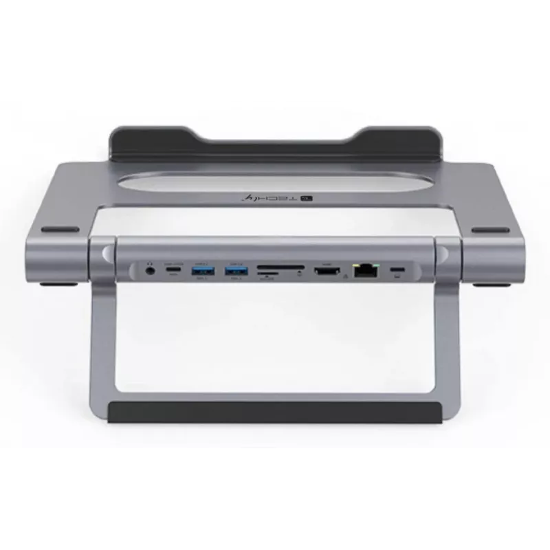 Techly ICA-NTB-DOCK91 Kabelgebunden USB 3.2 Gen 1 (3.1 Gen 1) Typ-C Silber