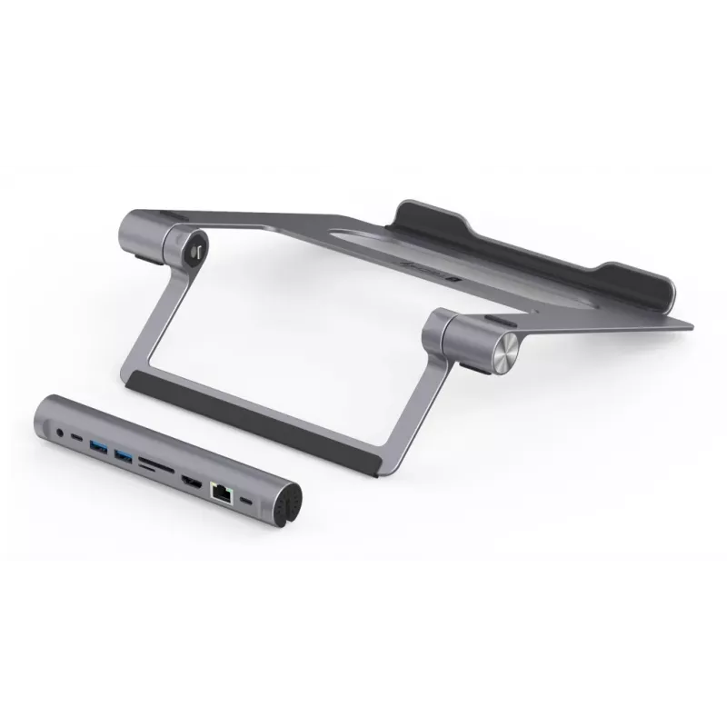 Techly ICA-NTB-DOCK91 Kabelgebunden USB 3.2 Gen 1 (3.1 Gen 1) Typ-C Silber