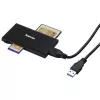 Hama 00181018 Kartenleser USB 3.2 Gen 1 (3.1 Gen 1) Type-A Schwarz