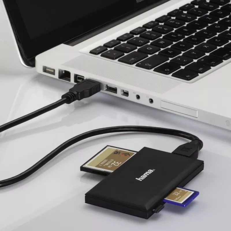 Hama 00181018 Kartenleser USB 3.2 Gen 1 (3.1 Gen 1) Type-A Schwarz