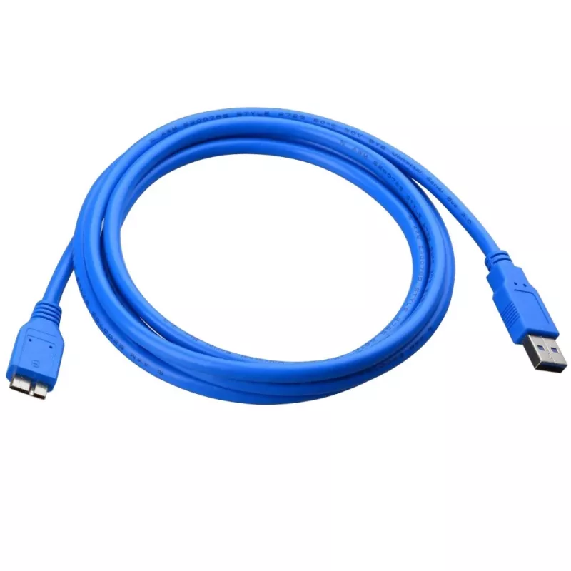Techly USB 3.0 Superspeed Kabel A / Micro B 3m Blau ICOC MUSB3-A-030