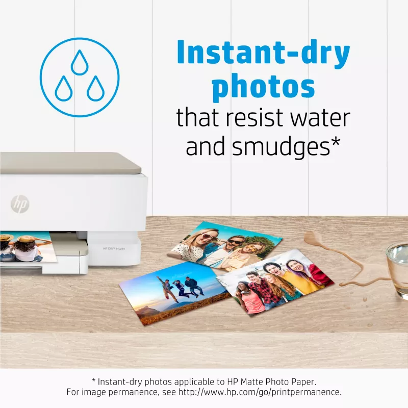 HP Matte Fotopapier 180 g/m² 10 x 15 cm (101 x 152 mm) 25 Blatt