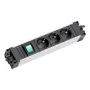 Steckdosenleiste Bachmann STEP ALU 3-fach mit Schalter, Aluminiumgehäuse, 3x AC-Steckdosen, 230 V, 16 A, IP20
