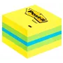 3M Post-it 2051L Notizzettel Quadratisch Blau, Grün, Türkis, Gelb 400 Blatt Selbstklebend