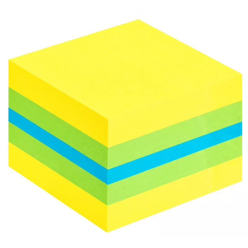 3M Post-it 2051L Notizzettel Quadratisch Blau, Grün, Türkis, Gelb 400 Blatt Selbstklebend