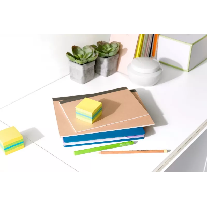 3M Post-it 2051L Notizzettel Quadratisch Blau, Grün, Türkis, Gelb 400 Blatt Selbstklebend