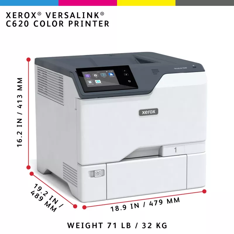 Xerox VersaLink C620 A4 50ppm Duplex Drucker PS3 PCL5e/6 2 Schächte 650 Blatt