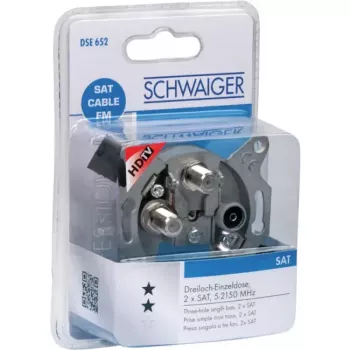 Antennensteckdose SAT TV Radio Schwaiger DSE652 531