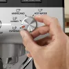 Espressomaschine KRUPS XP801T halbautomatisch mit integriertem Mahlwerk, 3-Liter-Wassertank, 2 Tassen Ausgabe, schwarz/Edelstahl