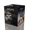 Espressomaschine KRUPS XP801T halbautomatisch mit integriertem Mahlwerk, 3-Liter-Wassertank, 2 Tassen Ausgabe, schwarz/Edelstahl