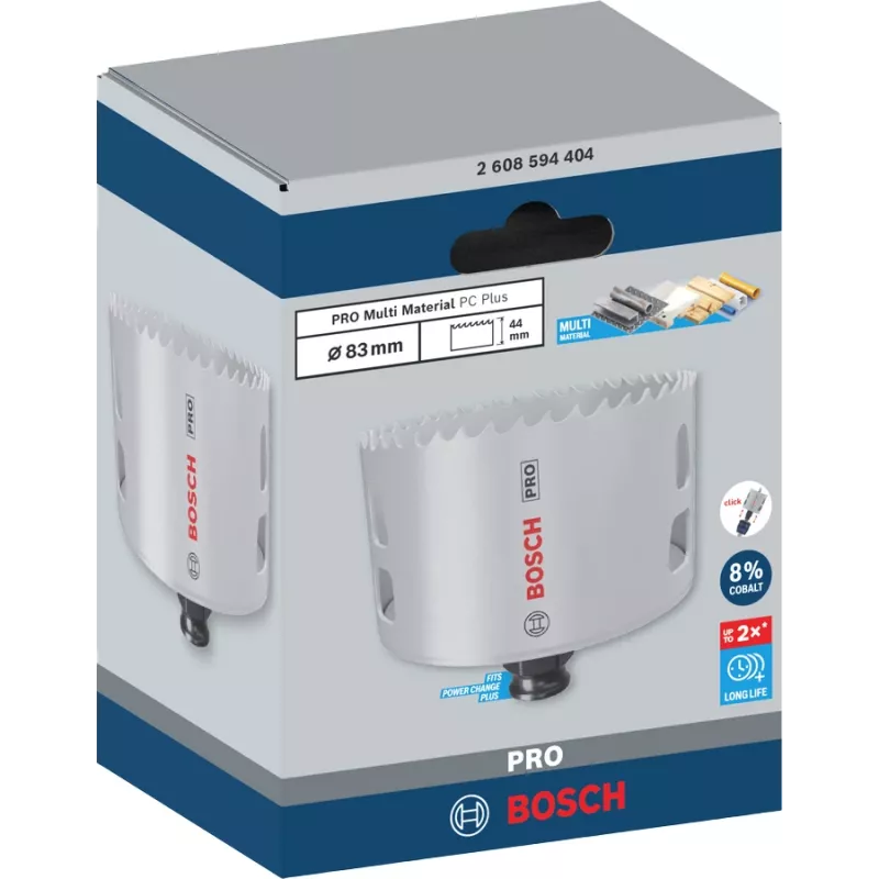Lochsäge Bosch PRO Multi Material PC Plus 44/83 mm für Bohrmaschine