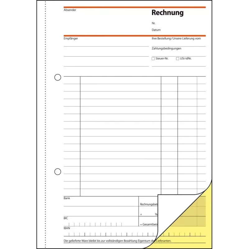 Geschäftsformular Sigel SD031 Grün A5 80 Blatt