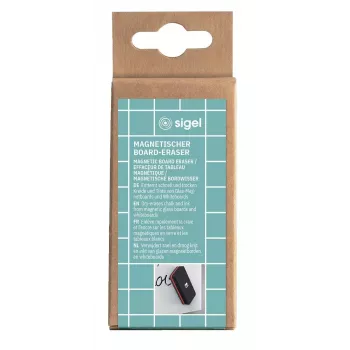 Radierer Sigel BA187 EVA Fleece Schwarz Rot 90x45x26mm
