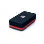 Radierer Sigel BA187 EVA Fleece Schwarz Rot 90x45x26mm