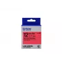 Epson Label Cartridge Pastel LK-4RBP Schwarz/Rot 12 mm (9 m)
