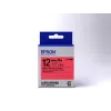 Epson Label Cartridge Pastel LK-4RBP Schwarz/Rot 12 mm (9 m)