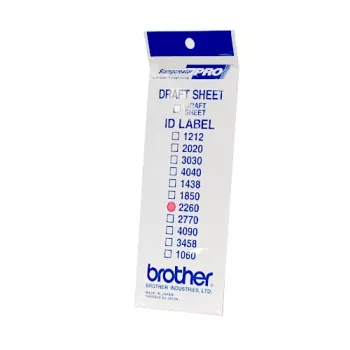 Druckeretiketten Brother ID2260 12 Blatt 22 x 60 mm