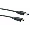 USB-Kabel Schwaiger LK 050 C USB 3.2 Gen 2 0,5m USB A USB C Schwarz