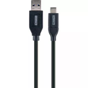 USB-Kabel Schwaiger LK 050 C USB 3.2 Gen 2 0,5m USB A USB C Schwarz
