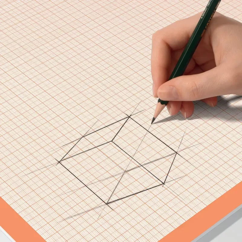 Schreibtischauflage Sigel HO270 — Papierschreibtischauflage, orange/weiß, 595×410 mm