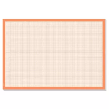 Schreibtischauflage Sigel HO270 — Papierschreibtischauflage, orange/weiß, 595×410 mm