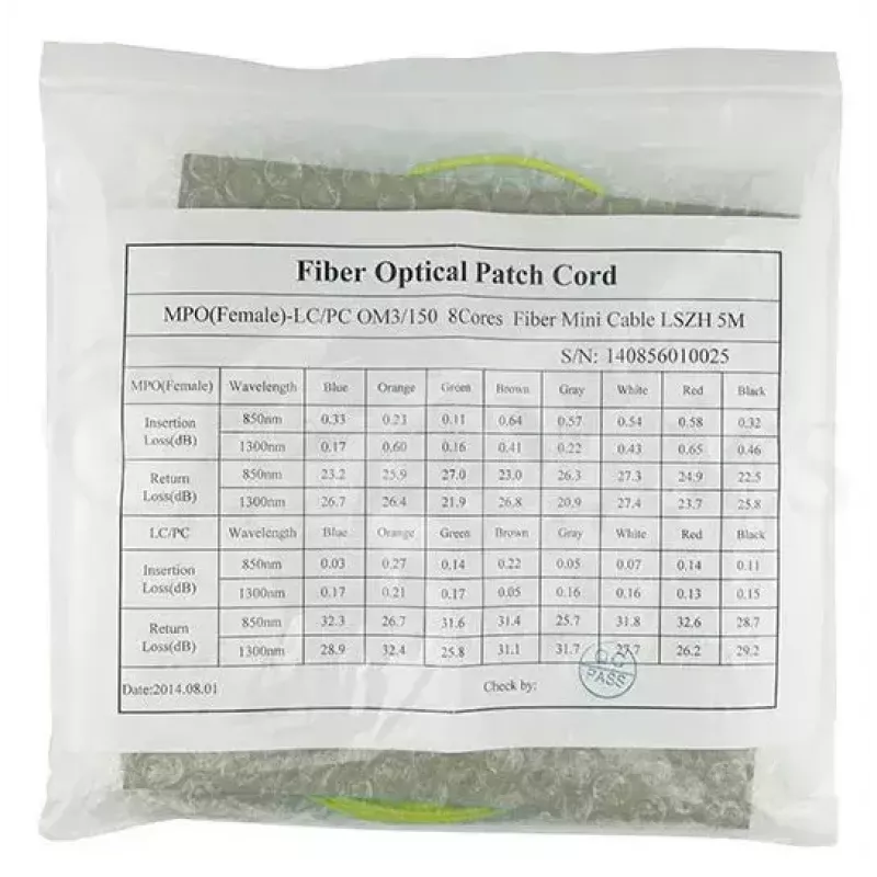 Glasfaserkabel MPO 4x LC BlueOptics CBL-MPO12-4LC-SMF-10M 10m G.657.A1