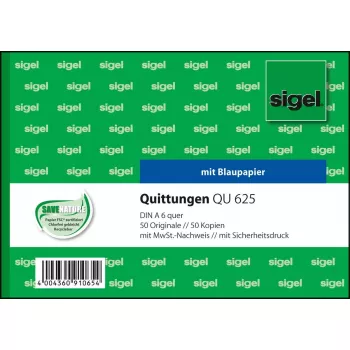 Business Form Sigel QU625 Grün A6 100 Blatt