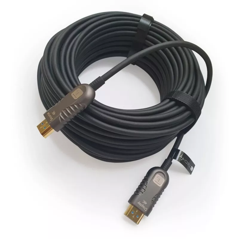 Techly ICOC HDMI-HY2-050 HDMI-Kabel 50 m HDMI Typ A (Standard) Schwarz