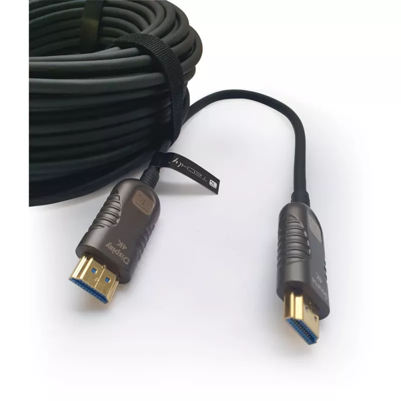 Techly ICOC HDMI-HY2-050 HDMI-Kabel 50 m HDMI Typ A (Standard) Schwarz