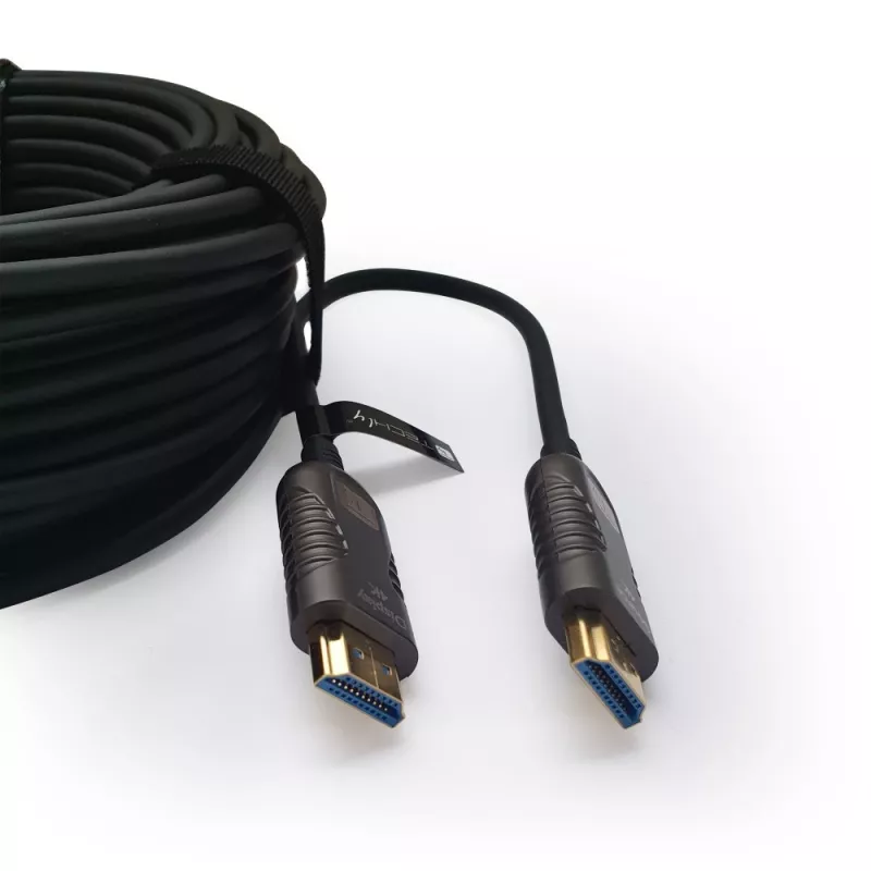 Techly ICOC HDMI-HY2-050 HDMI-Kabel 50 m HDMI Typ A (Standard) Schwarz
