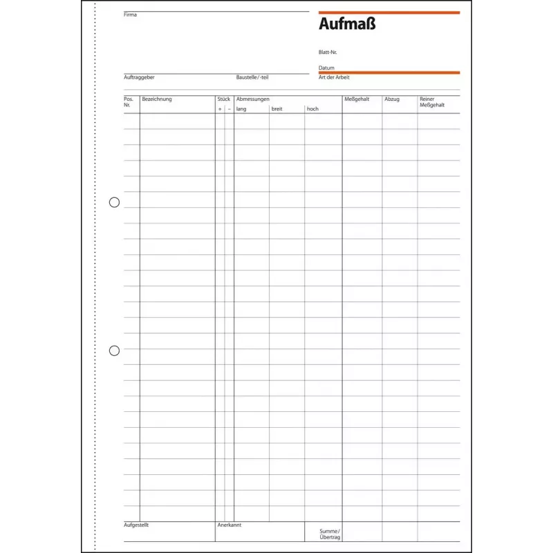 Geschäftsformular Sigel AM415 Grün Weiß A4 50 Blatt