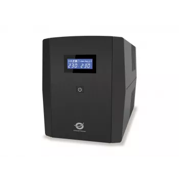 Conceptronic ZEUS03G 1200VA 720W USV, 4 UK-Steckdosen, HID-USB, RJ45 Ein-/Ausgang, AVR