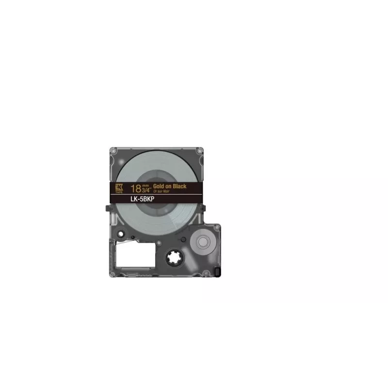 Etikettendruckerband Epson LK-5BKP Schwarz Gold 1,8 cm