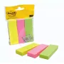 3M 671-3 Haftnotizen Rechteck Grün, Pink, Gelb 100 Blatt Selbstklebend