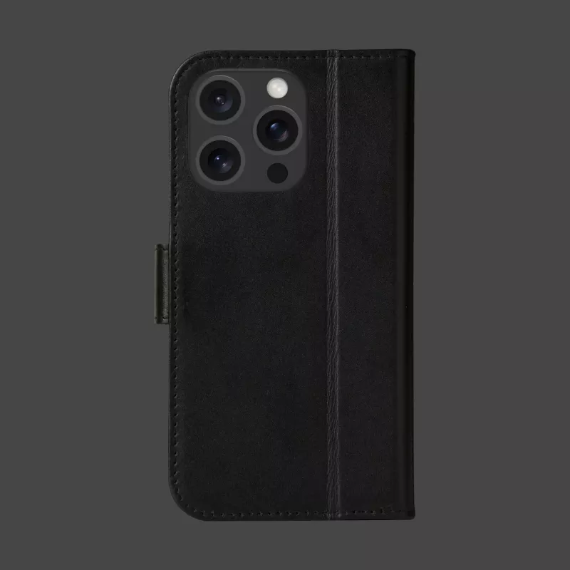 Folio Case dbramante1928 iPhone 16 Pro Schwarz 3 Kartenfächer