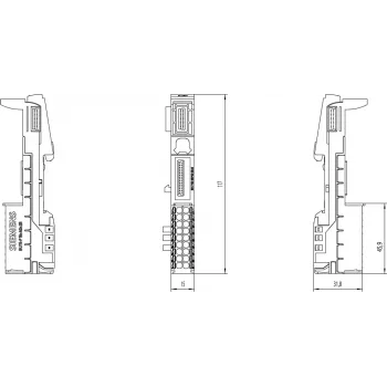 Siemens 6ES7193-6BP00-0BA0 elektrische Klemmen