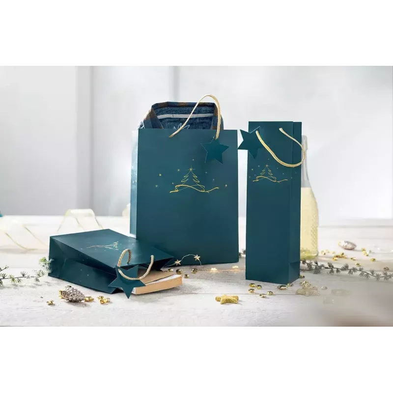 Geschenktüte Sigel GT034 Blau 260x120x330 mm