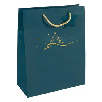 Geschenktüte Sigel GT034 Blau 260x120x330 mm