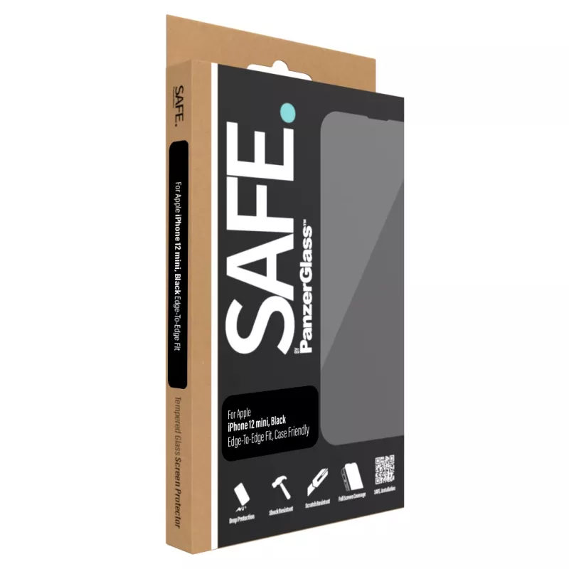 PanzerGlass SAFE. by ® Displayschutz iPhone 12 Mini | Randlos