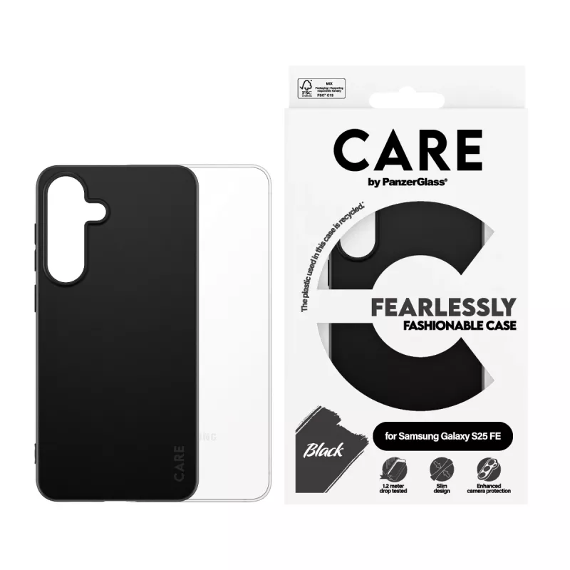 PanzerGlass CARE™ by ® TPU-Hülle Schwarz Samsung Galaxy S25 FE 5G