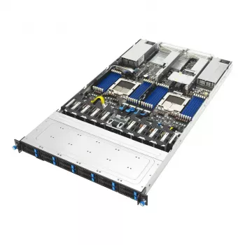 ASUS RS700A-E13-RS12U LGA 6096P Rack (1U) Schwarz, Silber