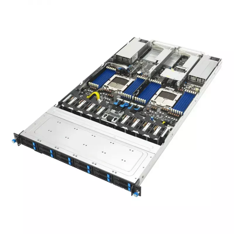 ASUS RS700A-E13-RS12U LGA 6096P Rack (1U) Schwarz, Silber