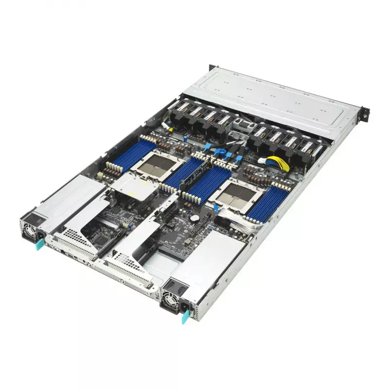 ASUS RS700A-E13-RS12U LGA 6096P Rack (1U) Schwarz, Silber
