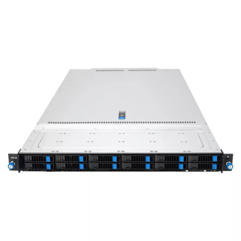 ASUS RS700A-E13-RS12U LGA 6096P Rack (1U) Schwarz, Silber