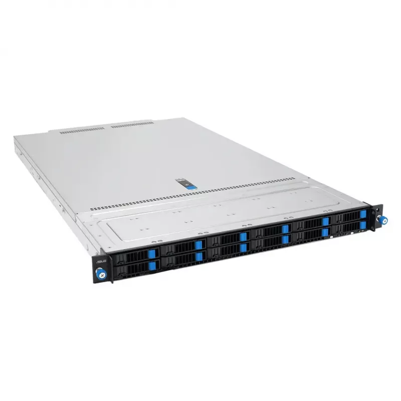 ASUS RS700A-E13-RS12U LGA 6096P Rack (1U) Schwarz, Silber