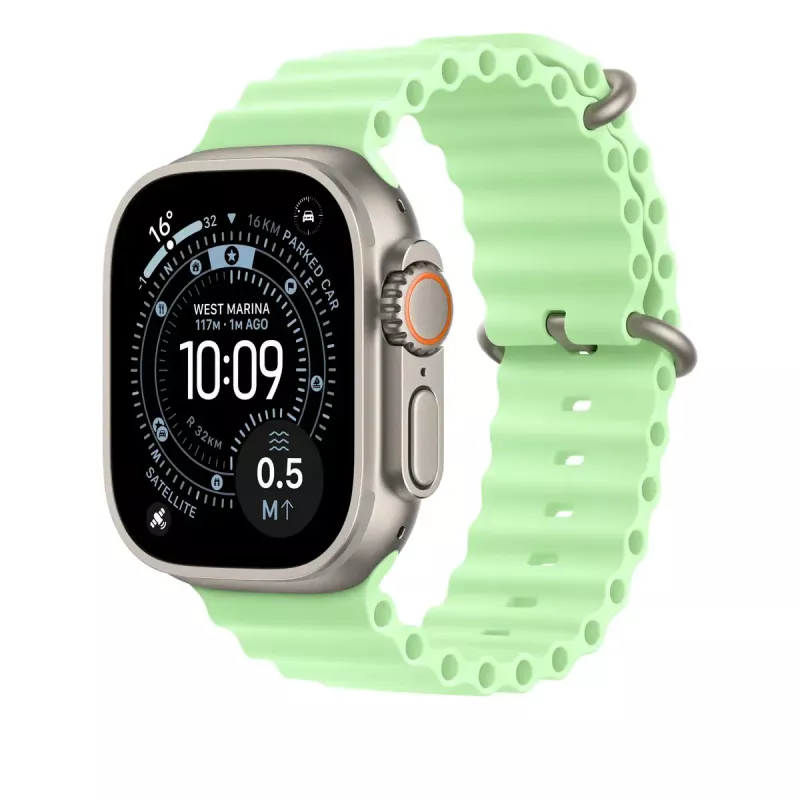 Band Apple Natural Titanium Finish MGCG4ZM/A Grün Fluorelastomer 49 mm