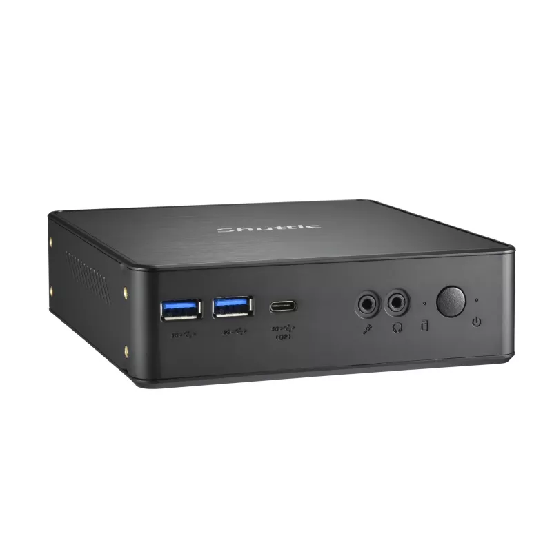Shuttle Nano PC NC4010BAV2, Intel Celeron 7305, 8GB DDR4, 128GB M.2, 1x HDMI, 1x DP, 7x USB, 1x LAN, inkl. VESA und Standfuß