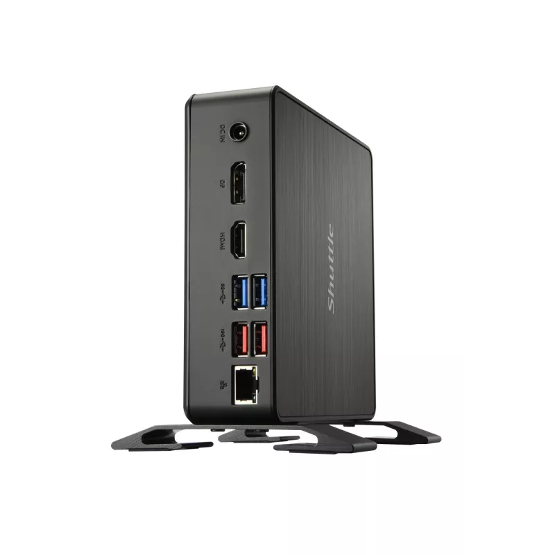 Shuttle Nano PC NC4010BAV2, Intel Celeron 7305, 8GB DDR4, 128GB M.2, 1x HDMI, 1x DP, 7x USB, 1x LAN, inkl. VESA und Standfuß
