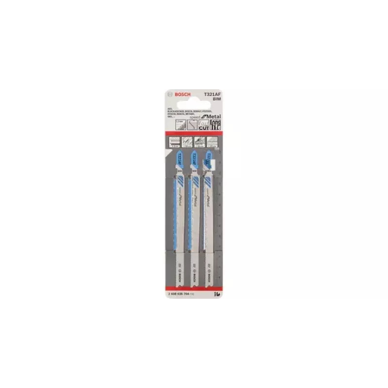 Stichsägeblatt Bosch T 321 AF Speed for Metal Bimetal 13,2 cm