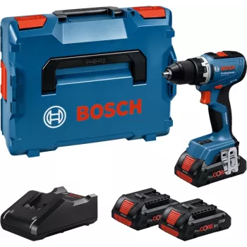 Bosch GSR 18V-65 Professional 2100 U/min Schlüssel 1,06 kg Schwarz, Blau